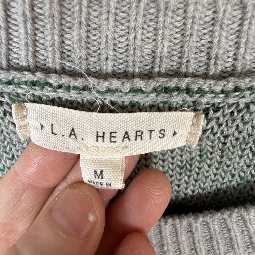 L.A. Hearts M Los Angeles Graphic Cropped Sweater Streetwear Skater Indie Retro - Picture 3 of 3